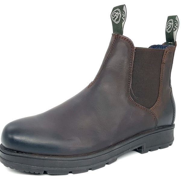 Braunston Men's Greasy Leather Chelsea Boots