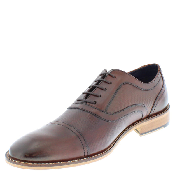 Holborn Men's Leather Oxford Cap Shoes