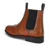 Evesham Men's Leather Chelsea Brogue Boots