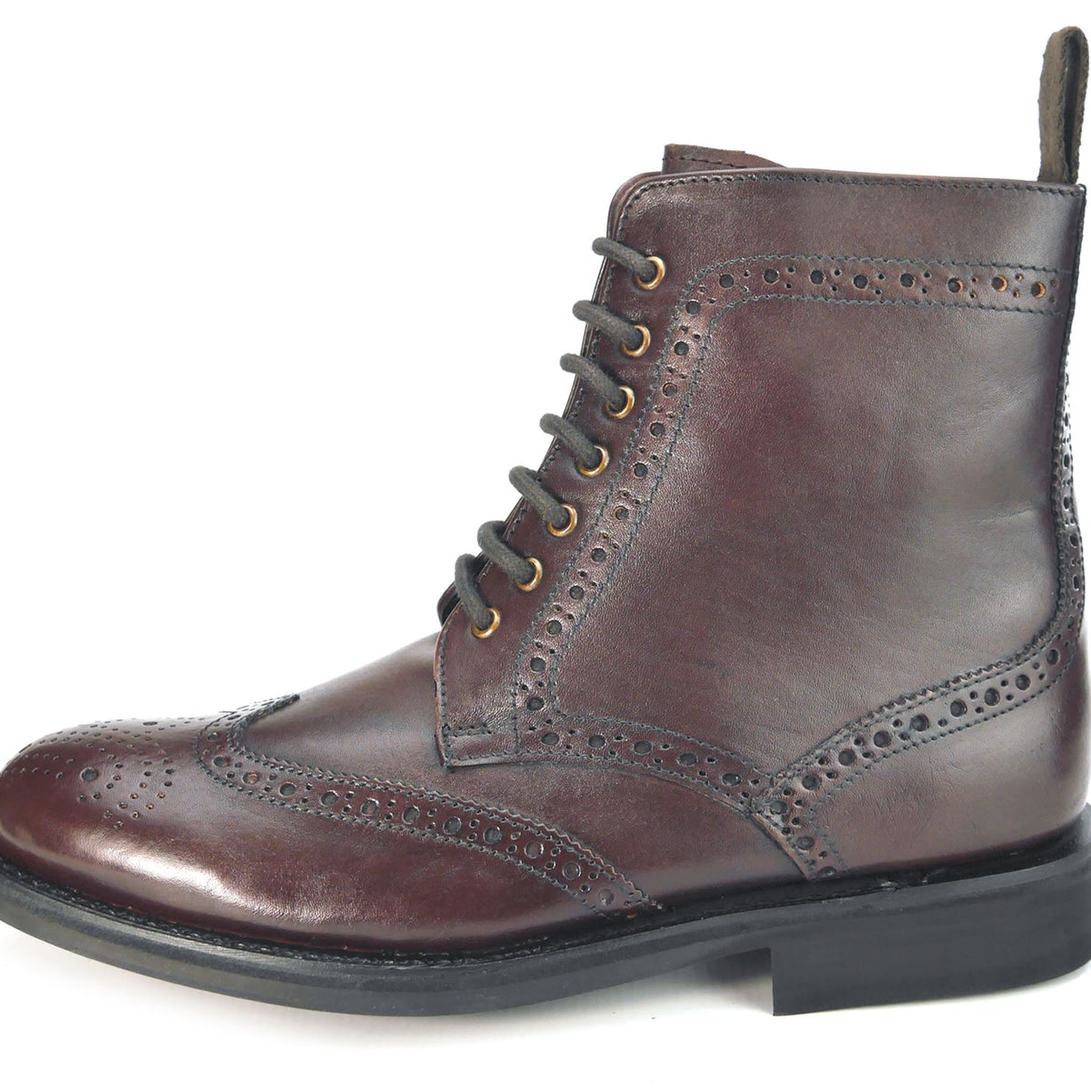 Cotswold Men's Leather Lace Up Brogue Boots