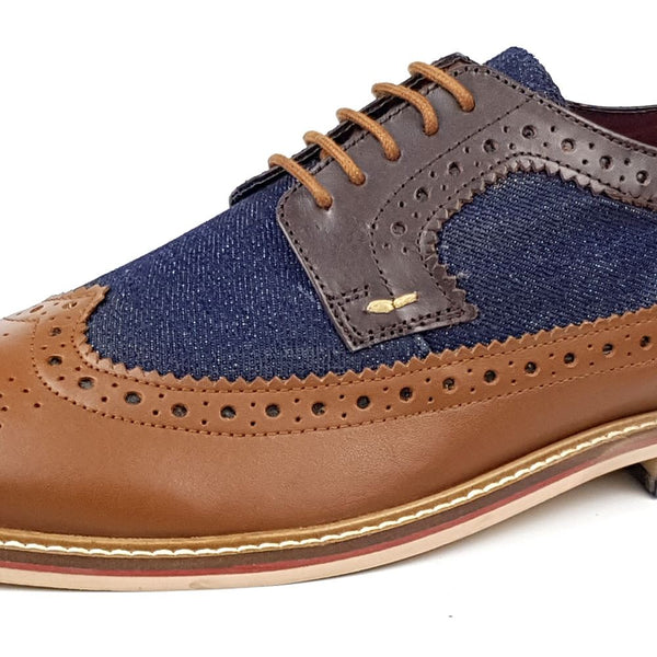 Lambeth Men's Two Tone Leather Brogues