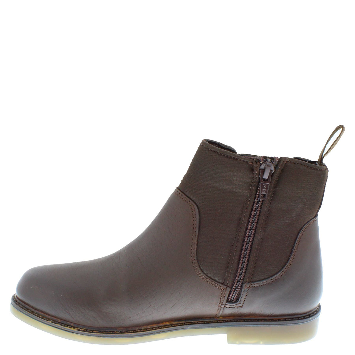 Epsom Kids' Leather Zip Up Chelsea Boots