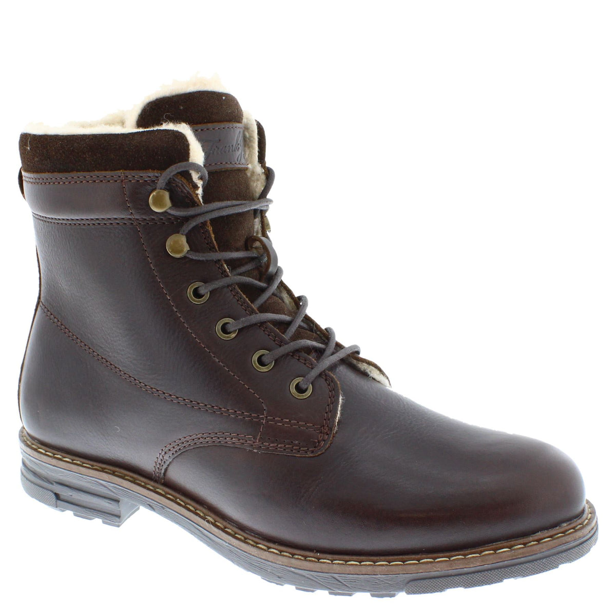 Glencoe Men's Leather Fleece Lined Combat Boots