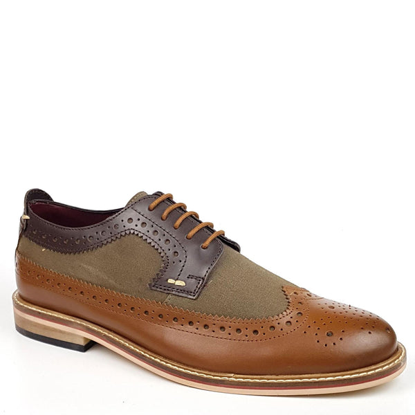 Lambeth Men's Two Tone Leather Brogues