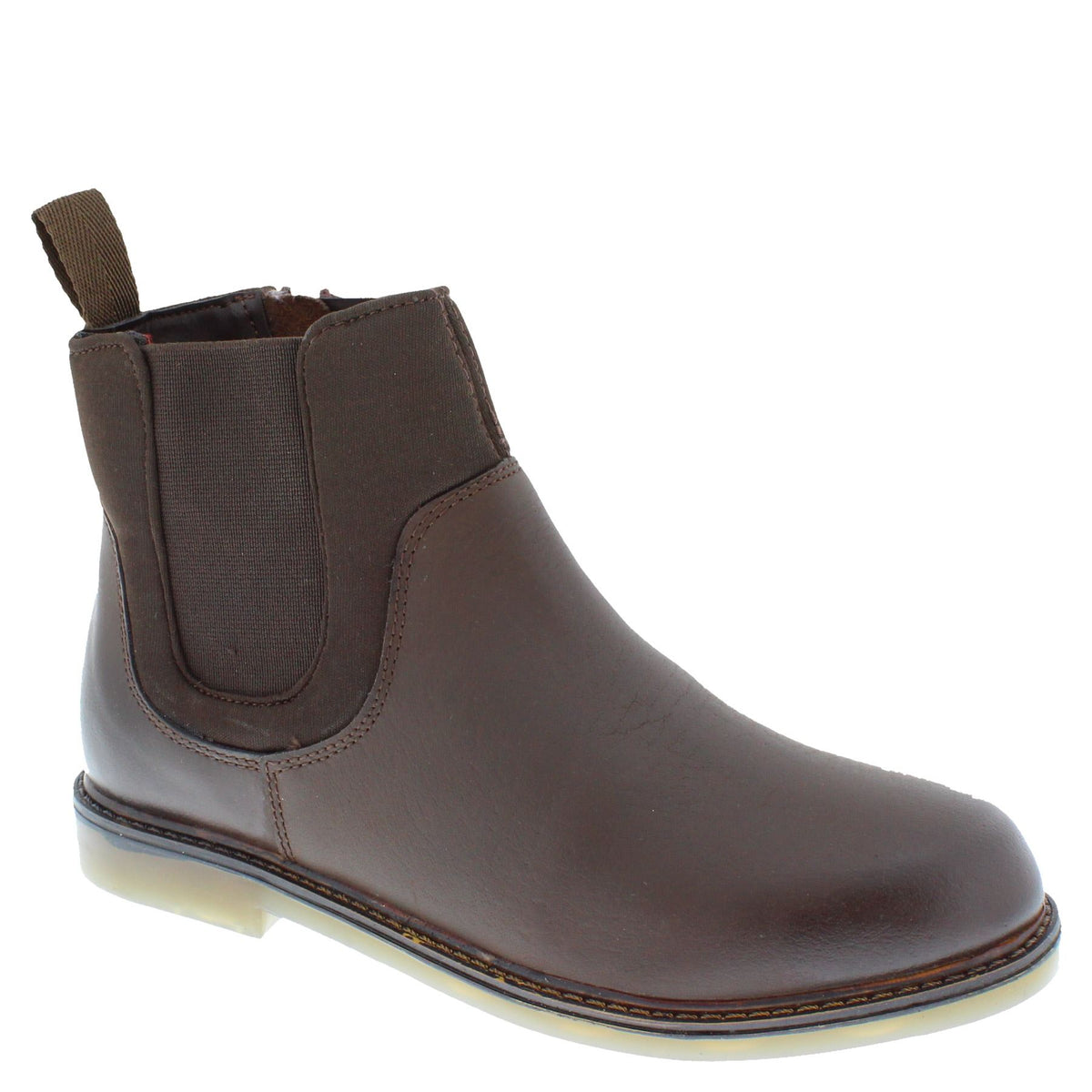 Epsom Kids' Leather Zip Up Chelsea Boots