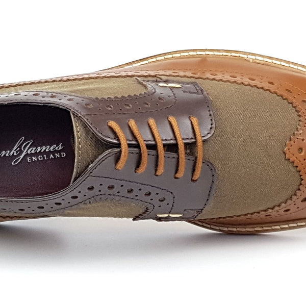 Lambeth Men's Two Tone Leather Brogues