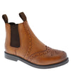 Cheltenham Kids' Leather Brogue Chelsea Boots