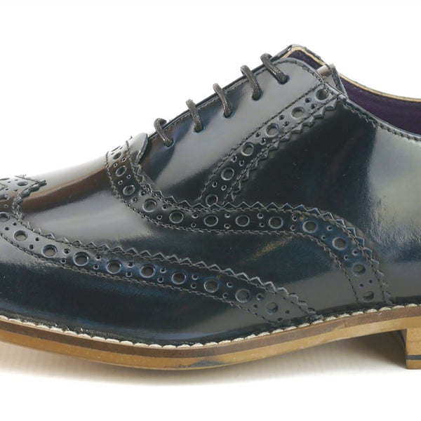 Newman Men's Hi Shine Leather Brogues