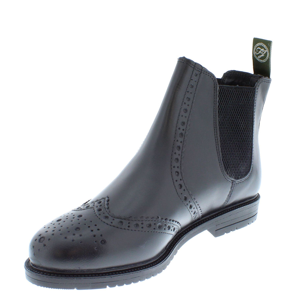 Peckham Men's & Kids Leather Brogue Chelsea Boots