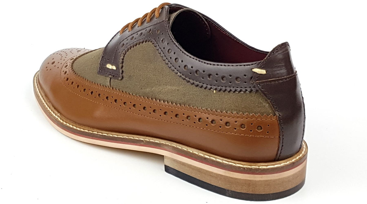 Lambeth Men's Two Tone Leather Brogues