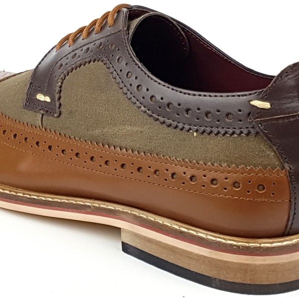 Lambeth Men's Two Tone Leather Brogues