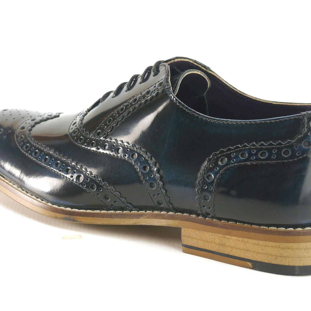 Newman Men's Hi Shine Leather Brogues