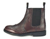 Evesham Men's Leather Chelsea Brogue Boots