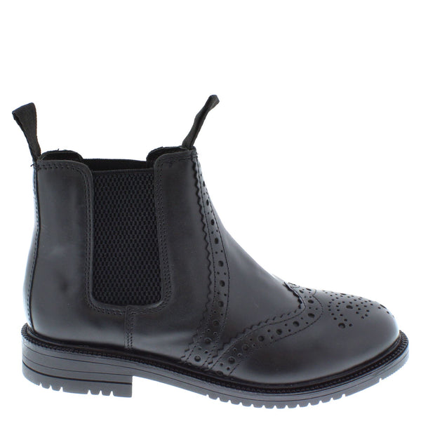 Peckham Men's & Kids Leather Brogue Chelsea Boots