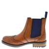 Fulham Men's Leather Brogue Chelsea Boots