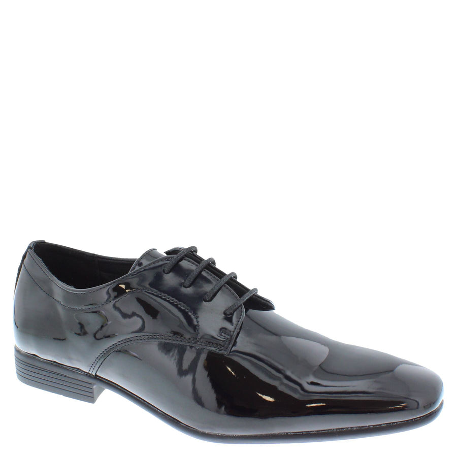 Portobello Men's Patent Leather Lace Up Dress Shoes