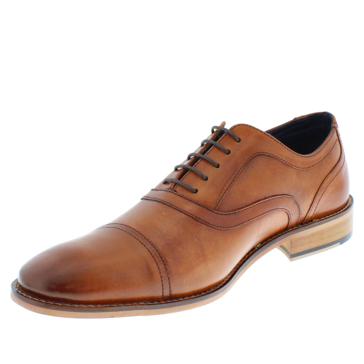 Holborn Men's Leather Oxford Cap Shoes