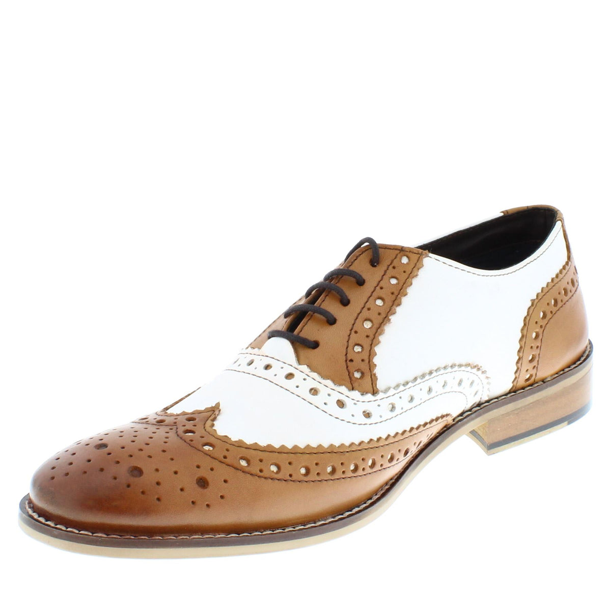 Redford Men's Leather Gatsby Brogues