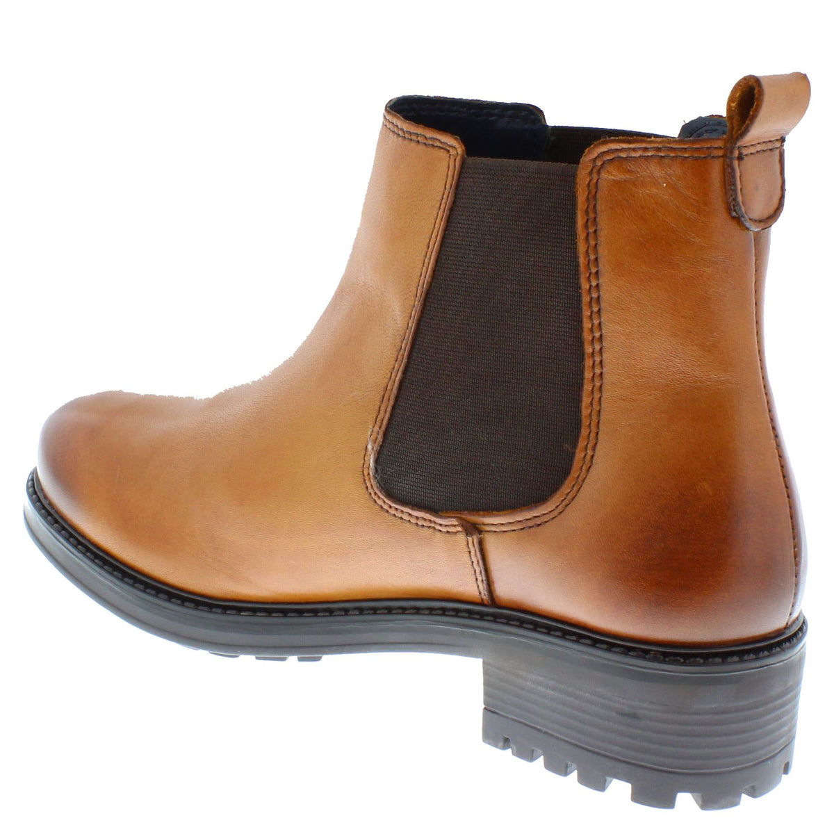 Larkhill Women's Cleated Sole Leather Chelsea Boots