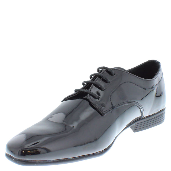 Portobello Men's Patent Leather Lace Up Dress Shoes