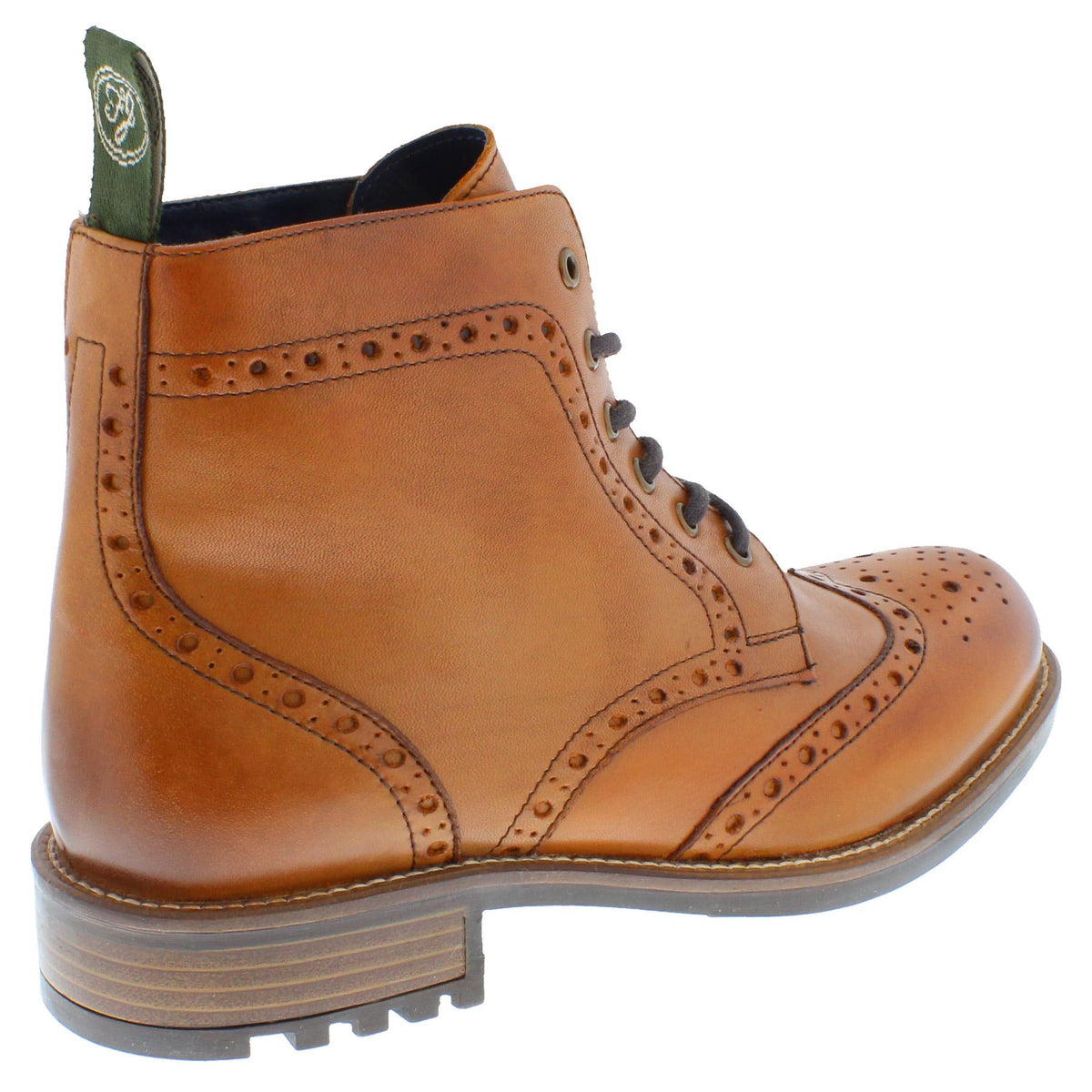 Camden Men's Leather Lace Up Brogue Boots