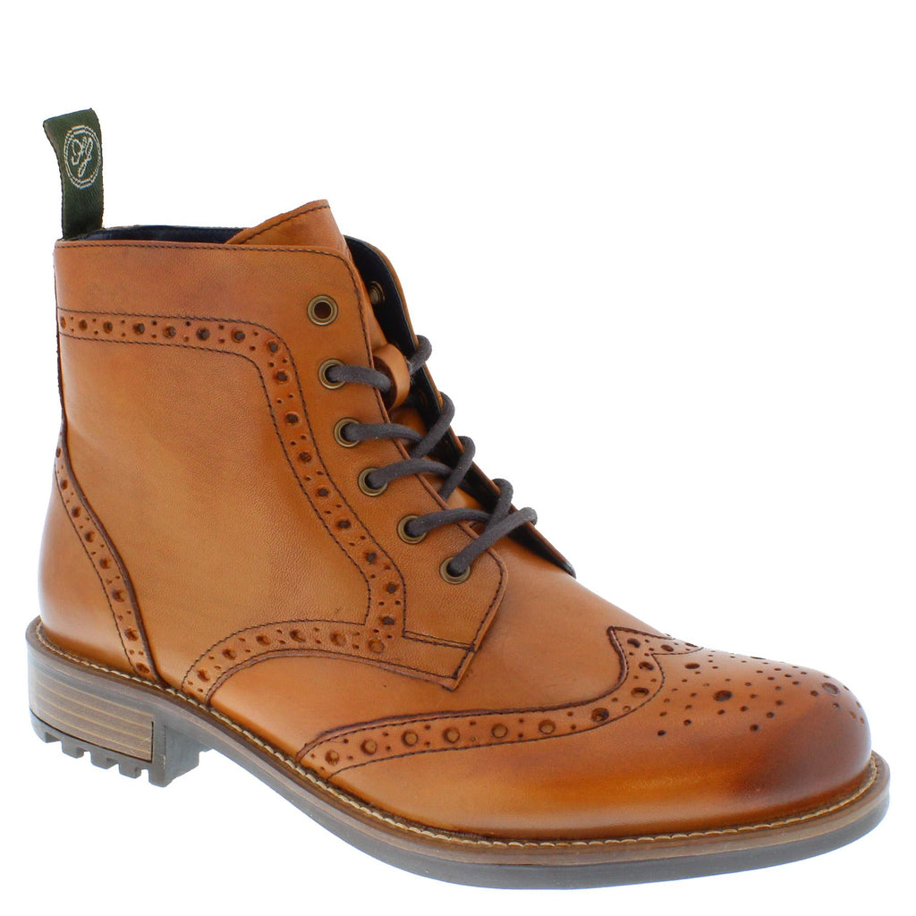 Camden Men's Leather Lace Up Brogue Boots