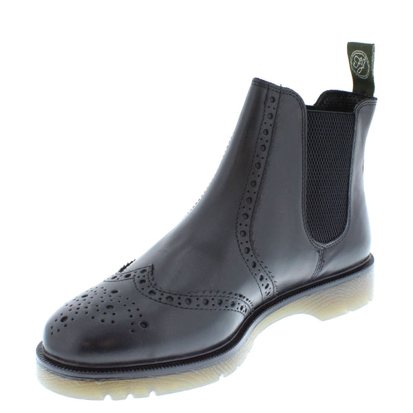 Warkton Men's Leather Brogue Chelsea Boots