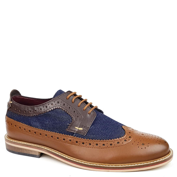 Lambeth Men's Two Tone Leather Brogues