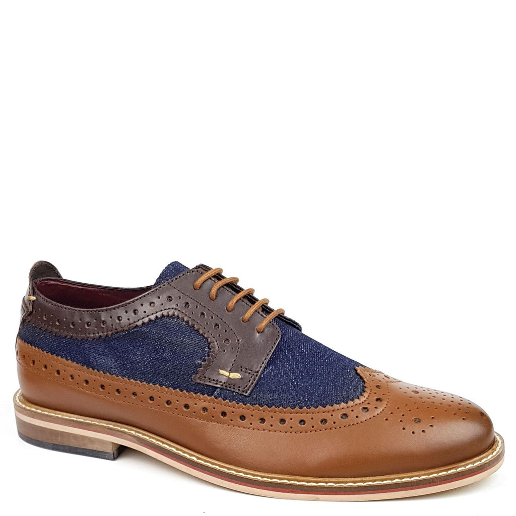 Lambeth Men's Two Tone Leather Brogues