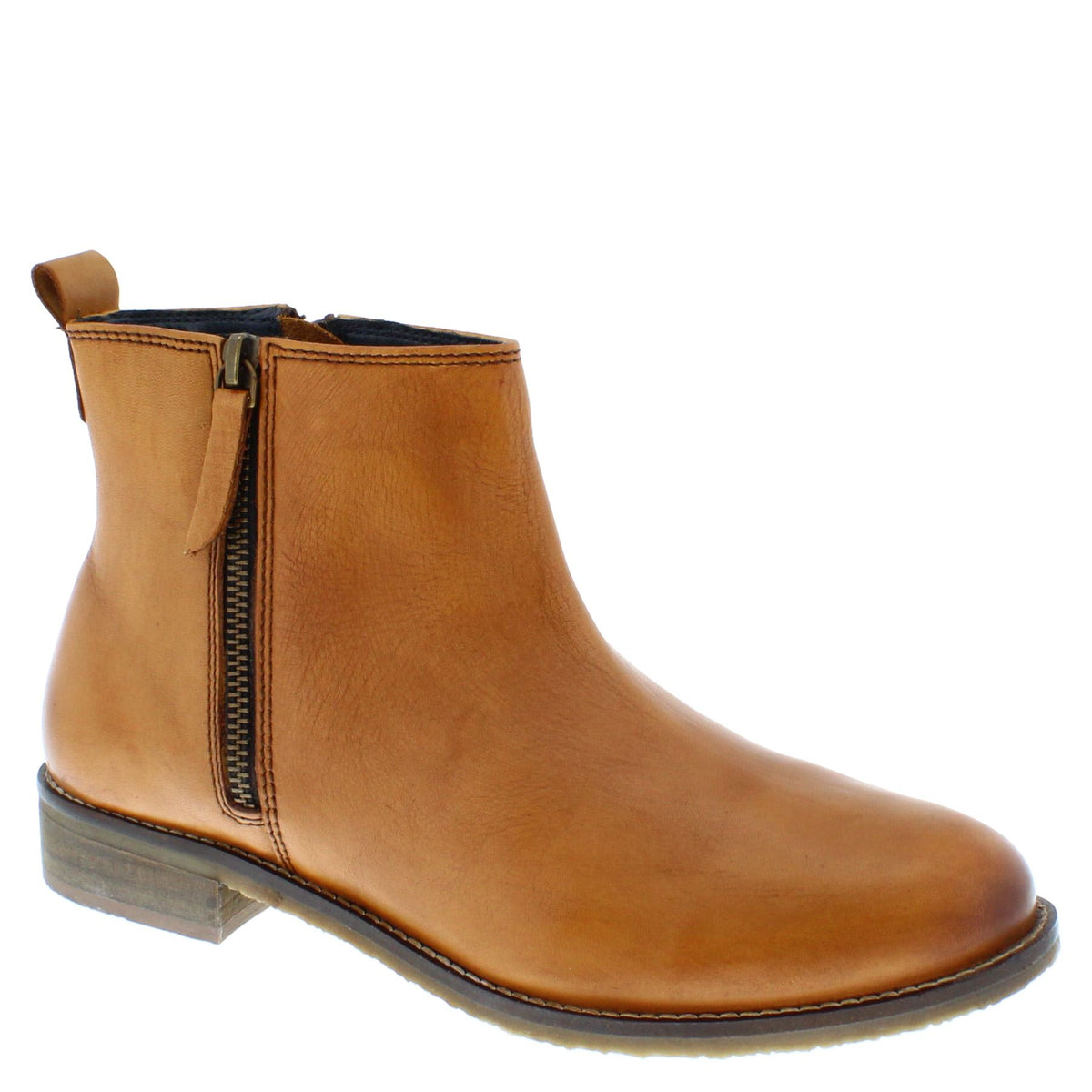 Newbury Women's Leather Zip Up Chelsea Boots