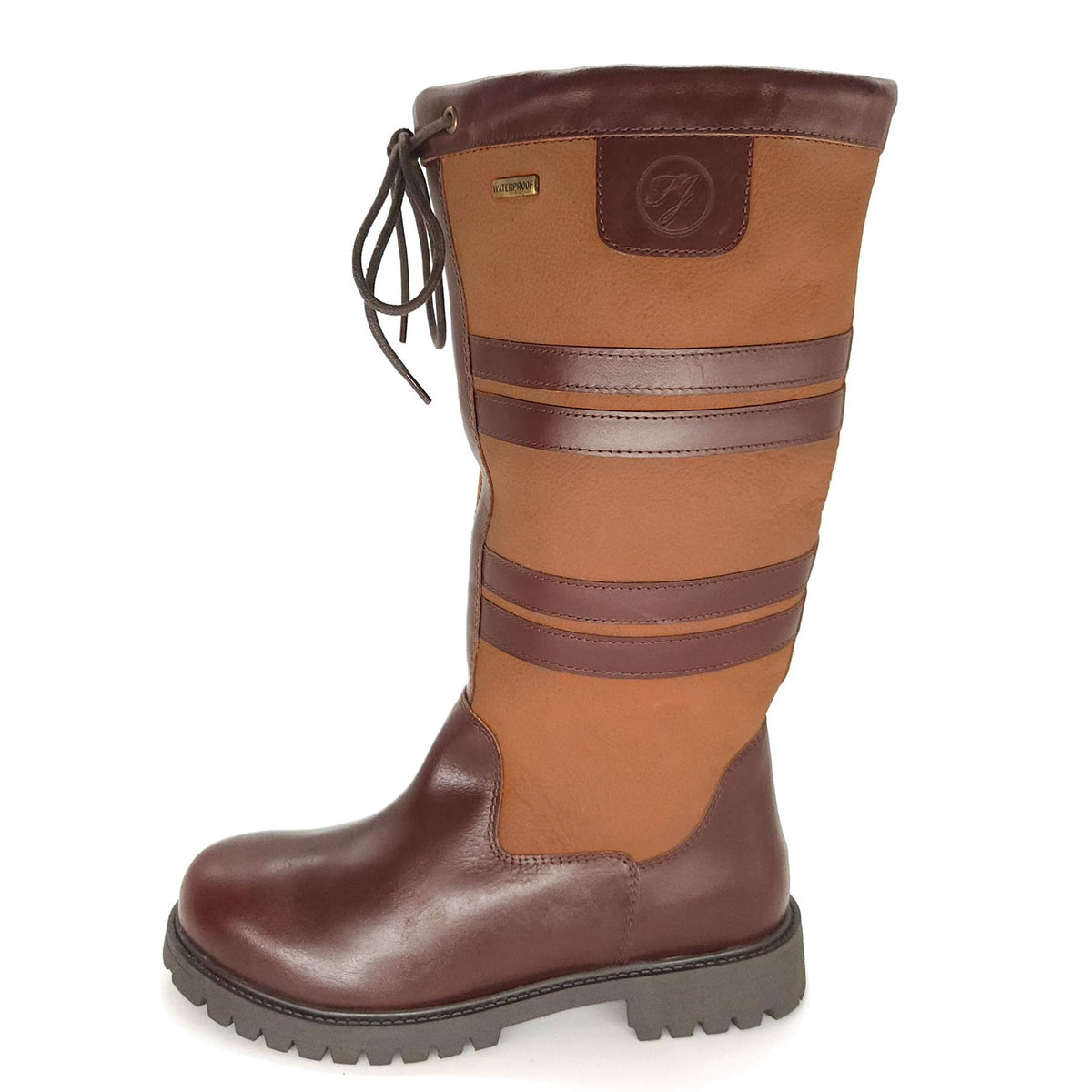 Burghley Waterproof Leather Long Country Boots