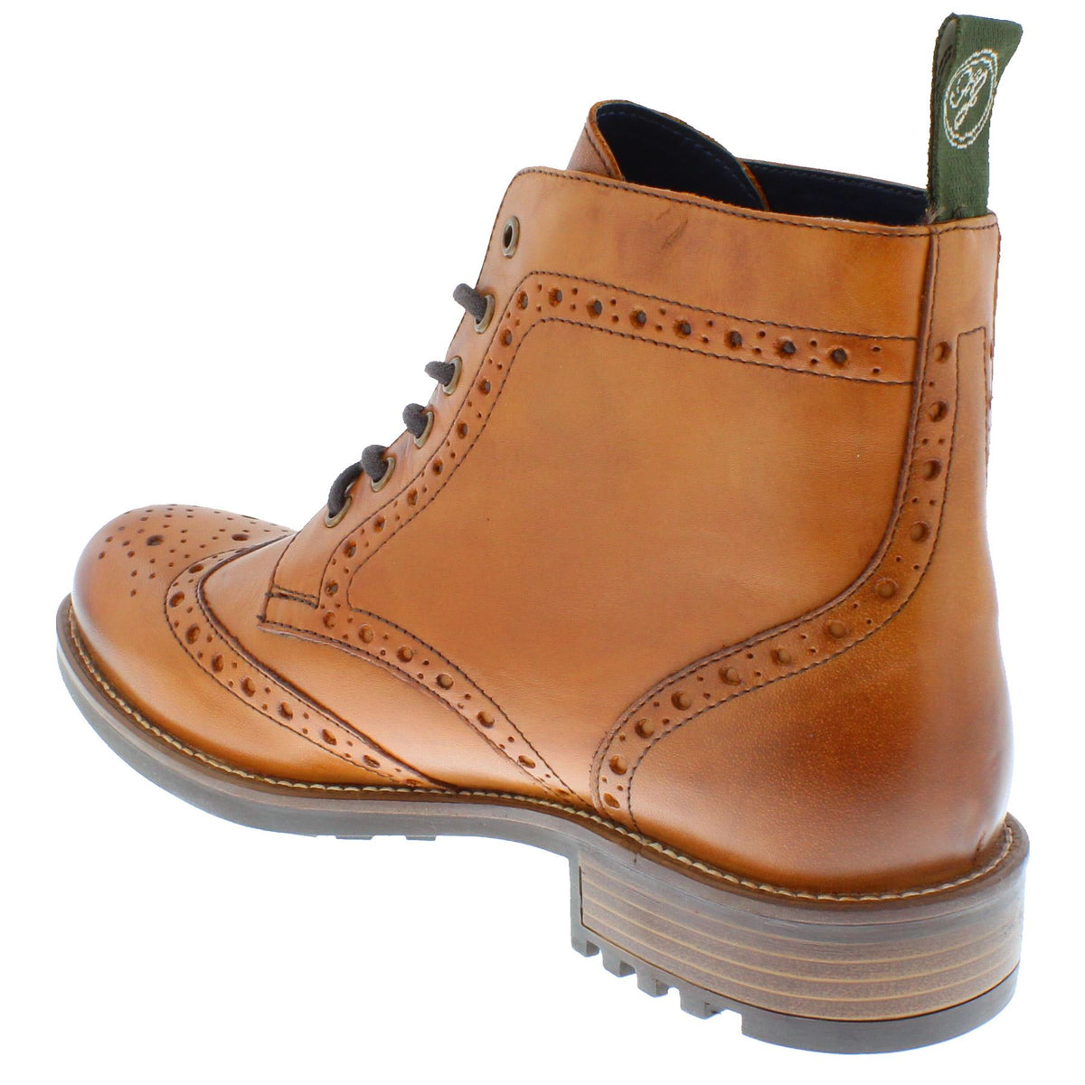 Camden Men's Leather Lace Up Brogue Boots