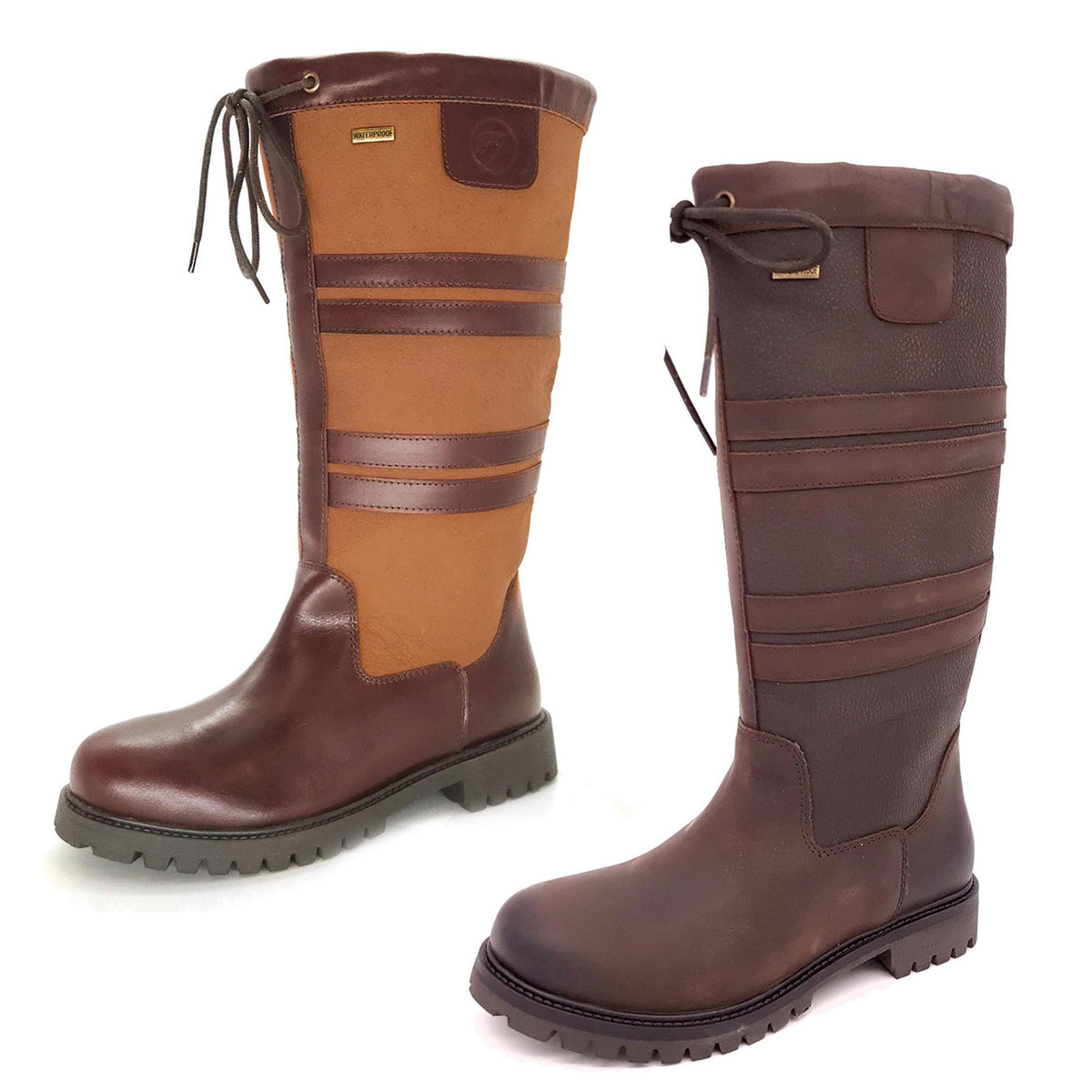 Burghley Waterproof Leather Long Country Boots