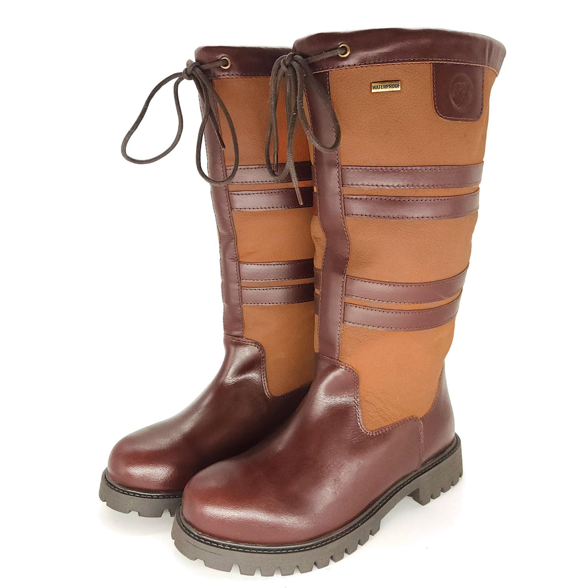 Burghley Waterproof Leather Long Country Boots