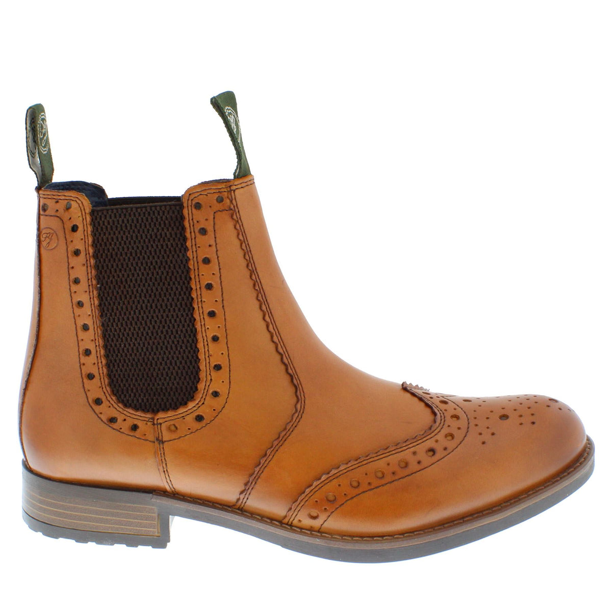 Chepstow Men's Leather Brogue Chelsea Boots