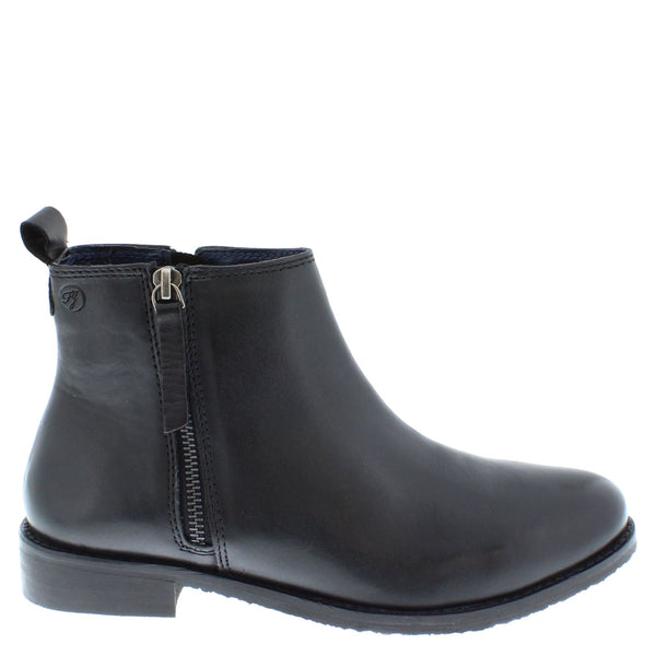 Newbury Women's Leather Zip Up Chelsea Boots