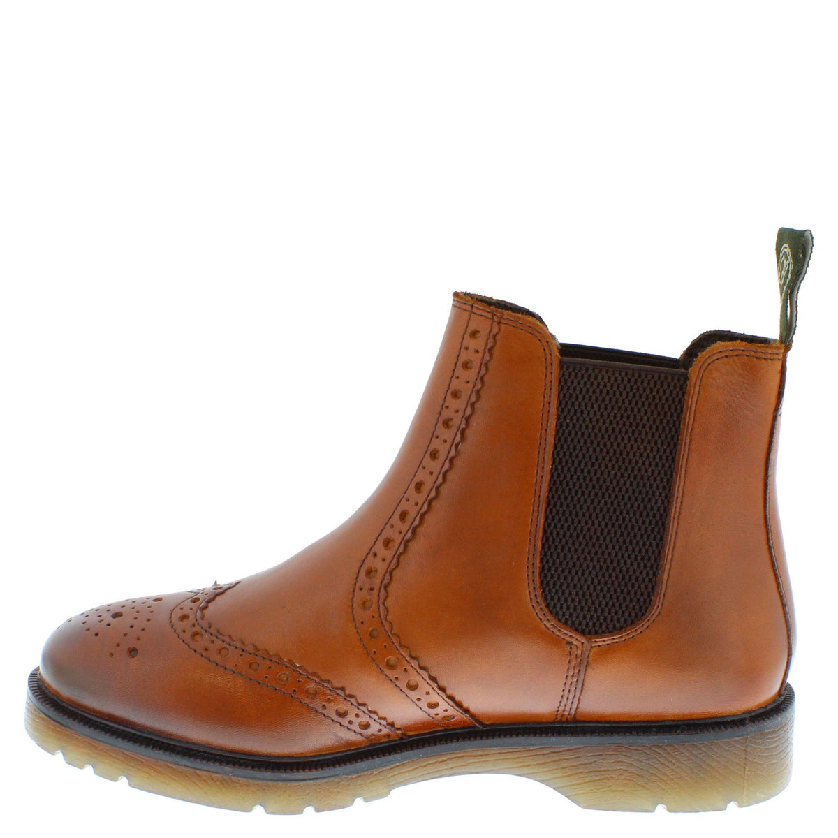 Warkton Men's Leather Brogue Chelsea Boots