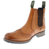 Chepstow Men's Leather Brogue Chelsea Boots