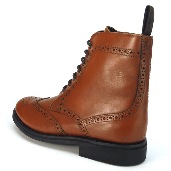 Cotswold Men's Leather Lace Up Brogue Boots