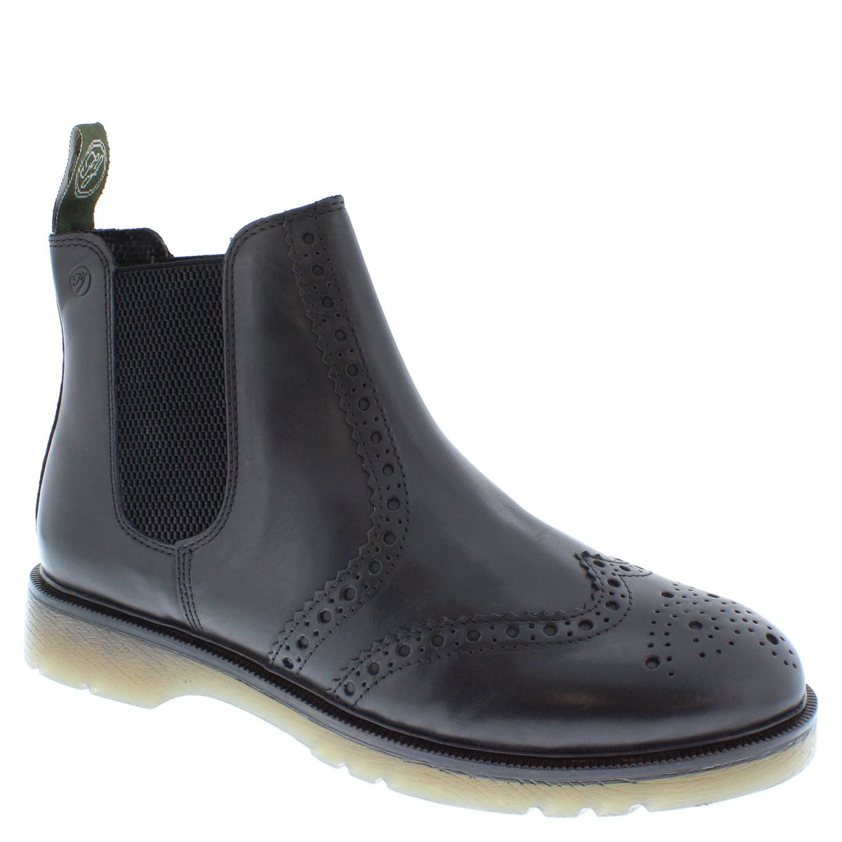 Warkton Men's Leather Brogue Chelsea Boots