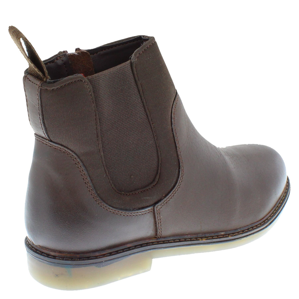 Epsom Kids' Leather Zip Up Chelsea Boots