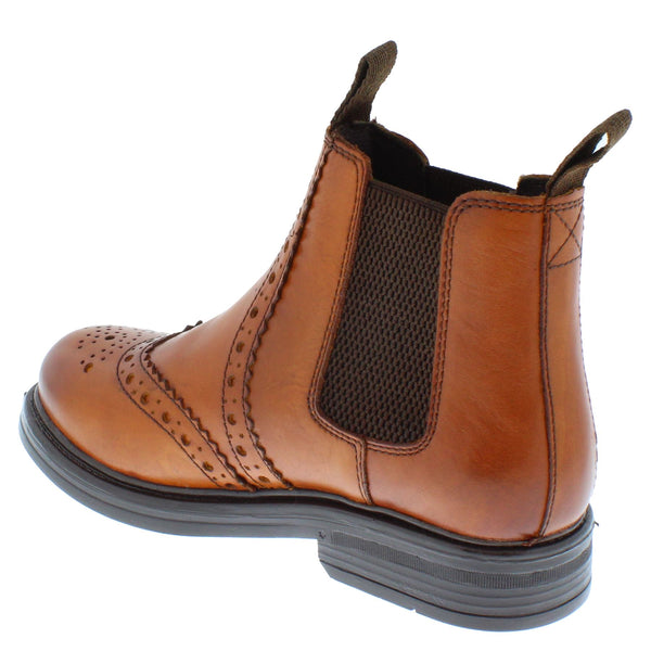 Wrexham Kids' Leather Brogue Chelsea Boots